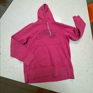 Hot pink Nike SB hoodie
